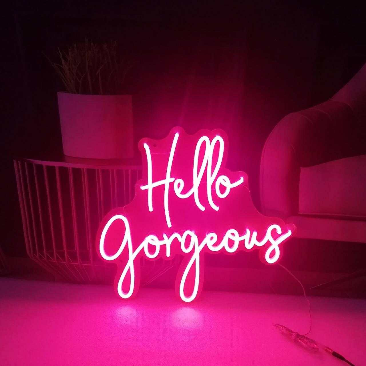 Happiness Looks Gorgeous On You Neon Sign