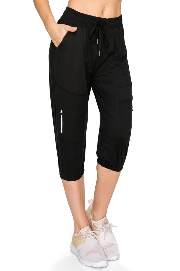 ALWAYS Women's Capri Jogger Pants - Premium Soft Lightweight Solid Sof –  ALWAYS®