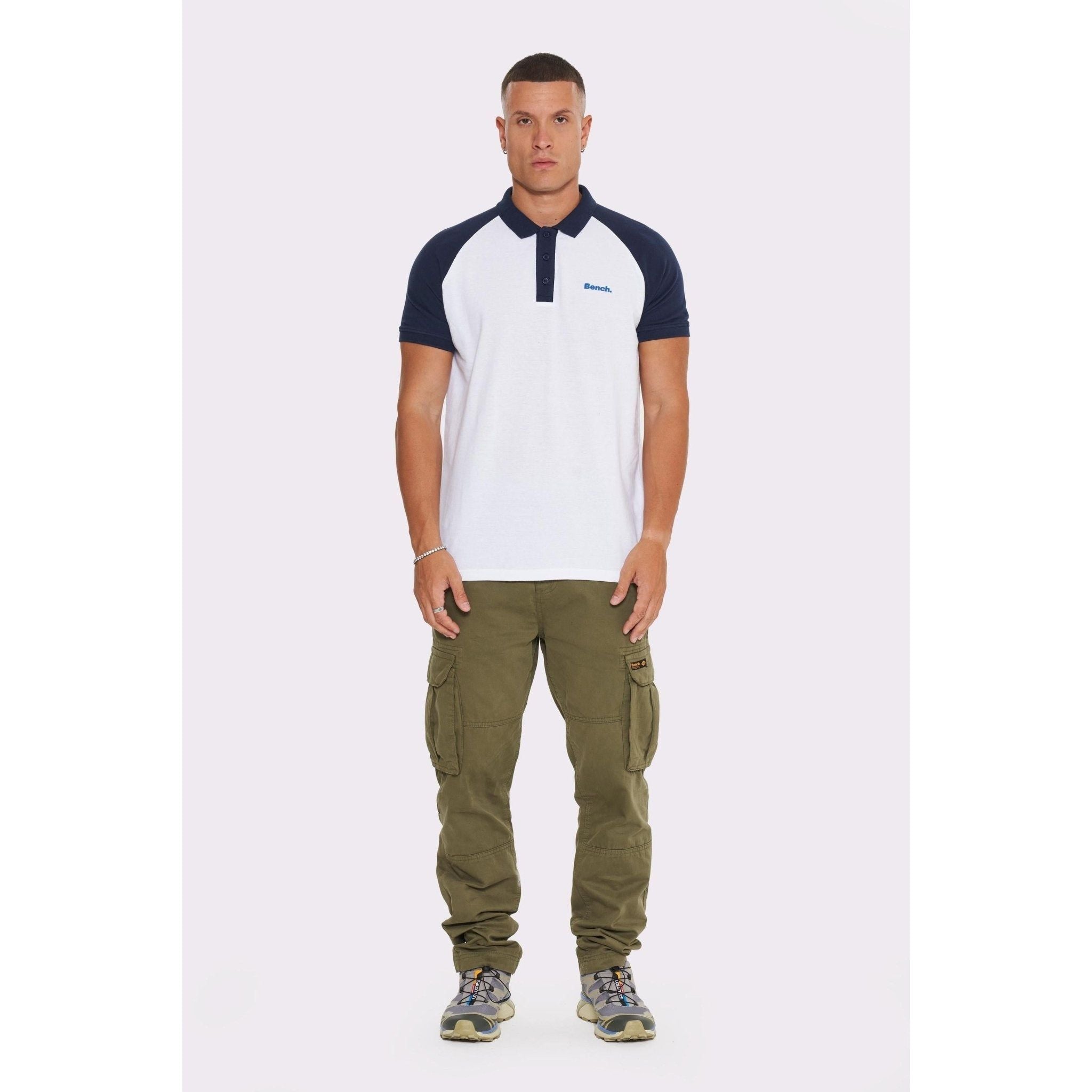 Mens ’FLEEGMAN’ Polo - WHITE - S / White