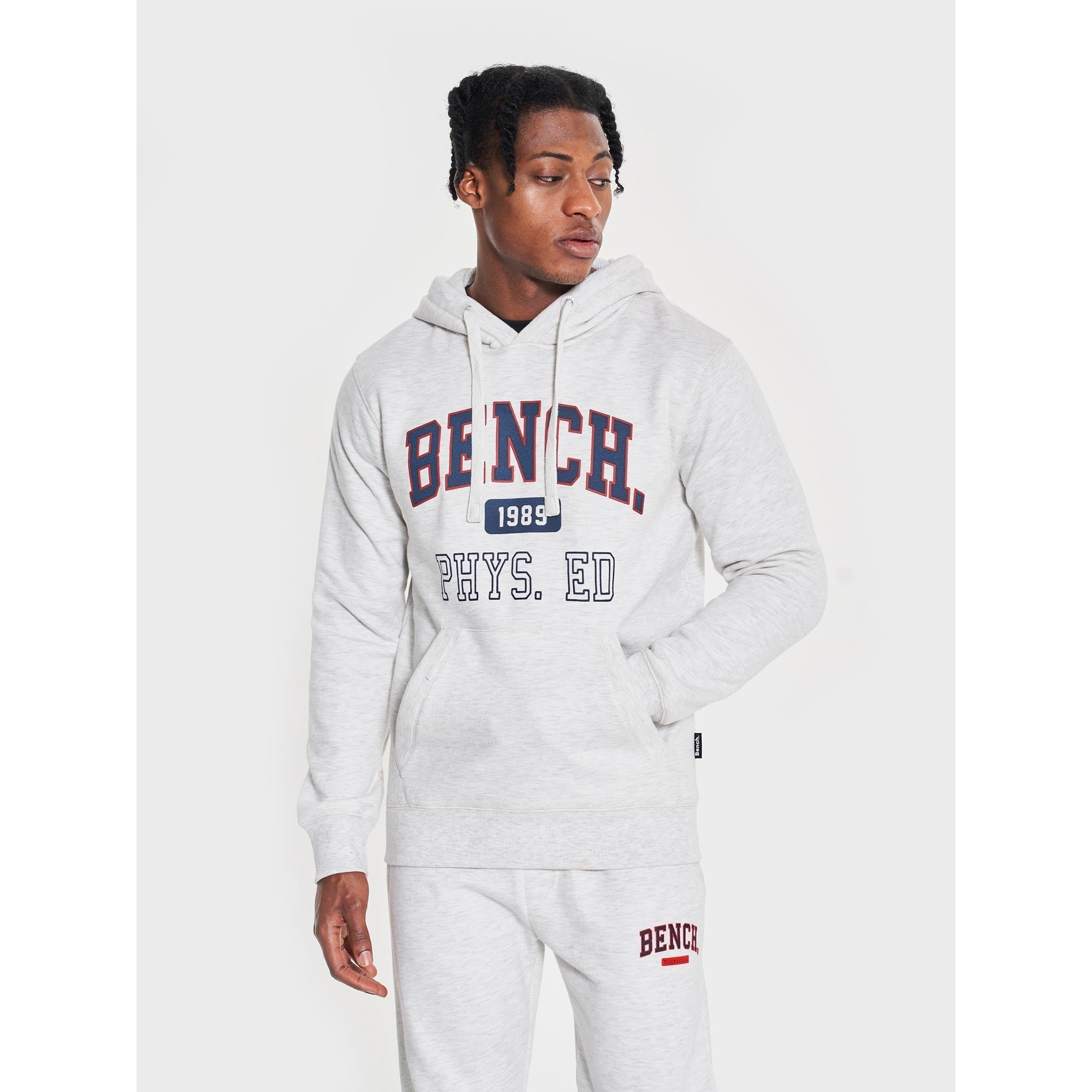 Mens ’HULTON’ Hoodie - ECRU MARL - XXL / Ecru Marl