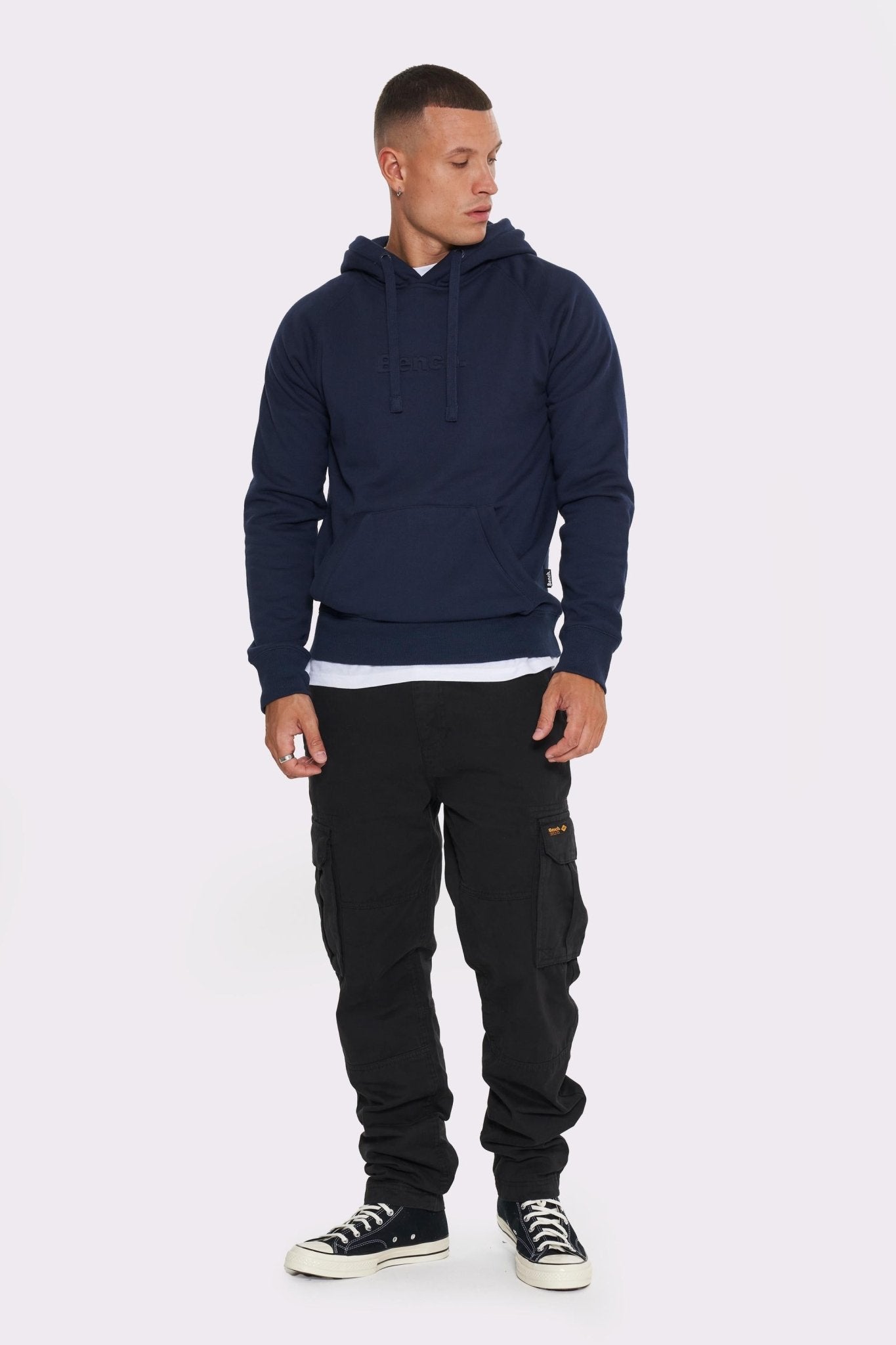 Mens ’PICKETT’ Hoodie - NAVY - M / Navy