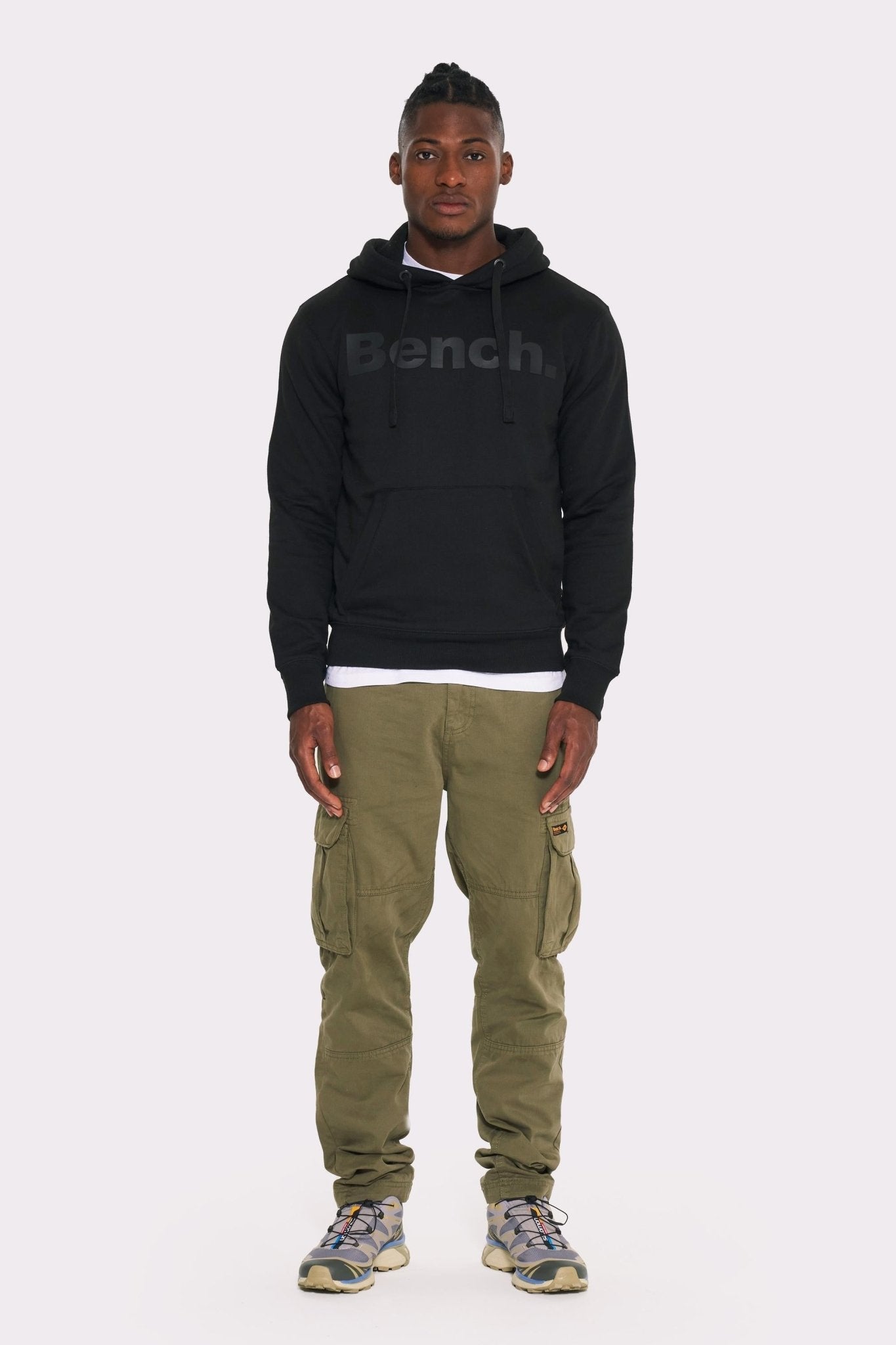 Mens ’PROBERT’ Hoodie - BLACK - S / Black