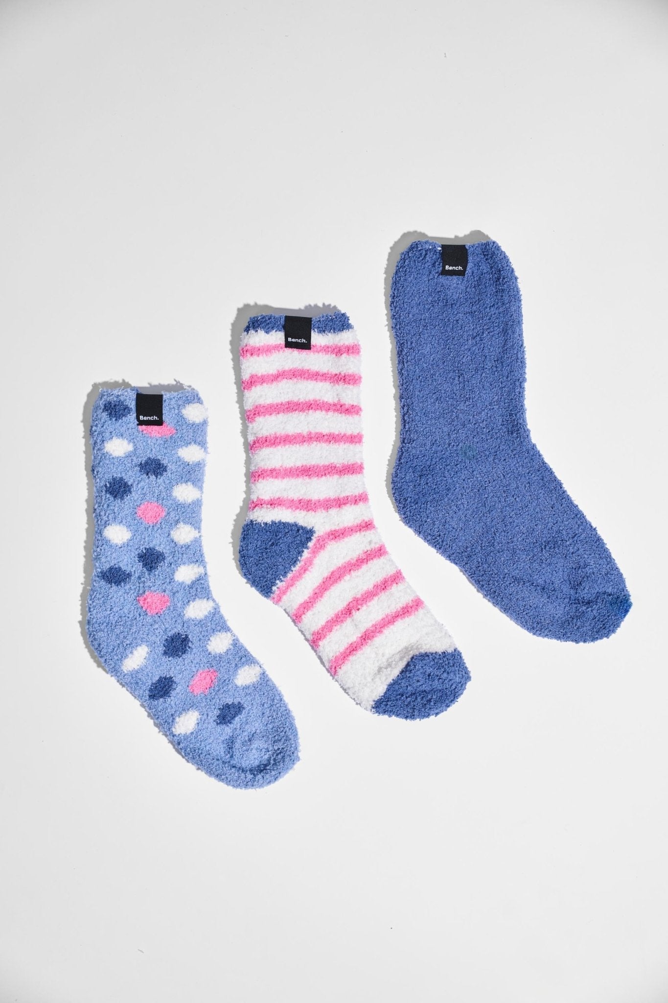 Womens ’MILDRED’ 3 Pack Slipper Socks - ASSORTED - One Size / Multi