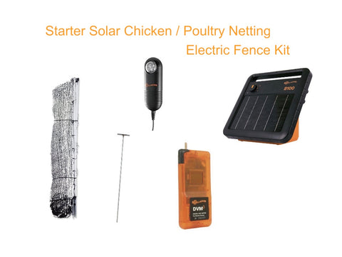 Starter Chicken electric net fence kit