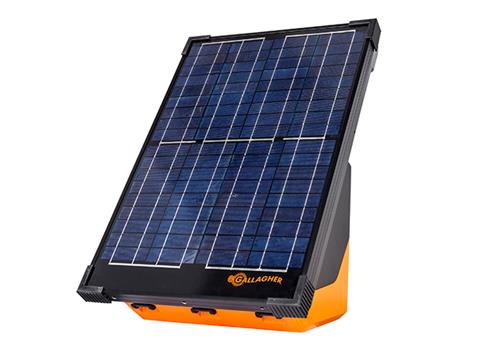 Gallagher's S200 Solar energizer is a fully portable and built to power up to 45 miles / 160 acres of clean fence and boasts several solar technology improvements like multiple power options, that make it ideal for both livestock inclusion and wildlife exclusion. The S200 will continue to work up to 1 week without the sun.  The S200 has a 360 degree mounting capability, making it easy to mount onto a post that is already part of the fence line, no matter what direction the post is facing. Easily face your S200 towards the sun.