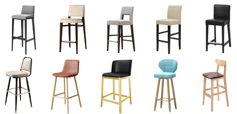 Modèles compatibles housse de chaise de bar colorée design