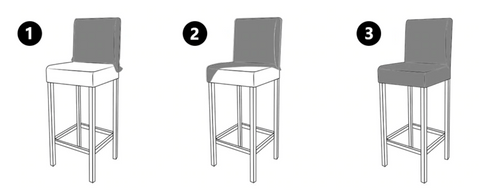 Etapes installation Modèles compatibles housse de chaise effet cuir waterproof