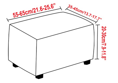 Dimensions housse de pouf