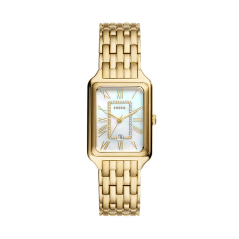 Fossil Gold Tone Stainless Steel Ring Watch - Gold