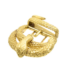 18K YELLOW GOLD SNAKE BELT BUCKLE BY DAVID WEBB