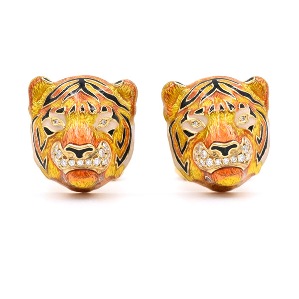 Tiffany & Co Button Cufflinks in 14k Yellow Gold – Nally Jewels