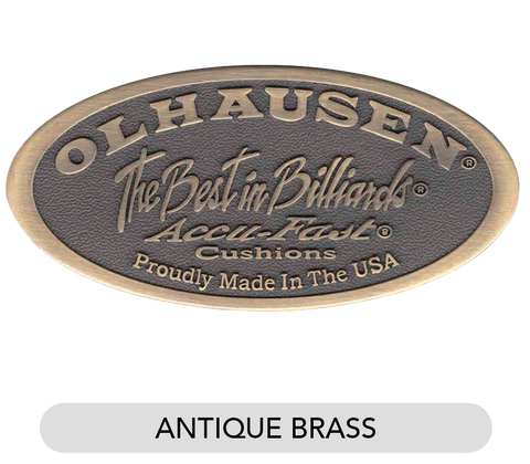 Antique Brass Oval Nameplate