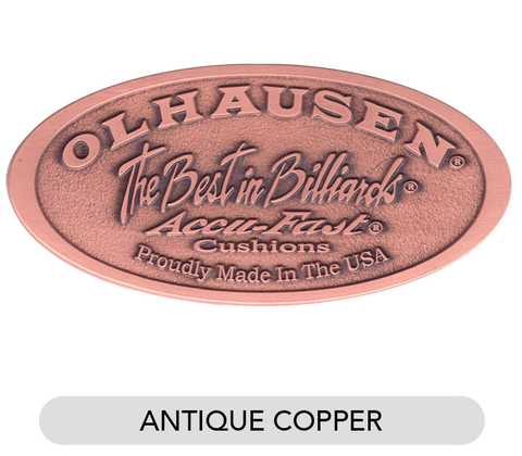 Antique Copper Oval Nameplate