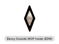 Diamond Ebony Outside Mother of Pearl Inside Sites