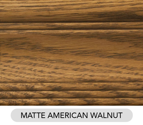 Matte American Walnut on OAk M-AW