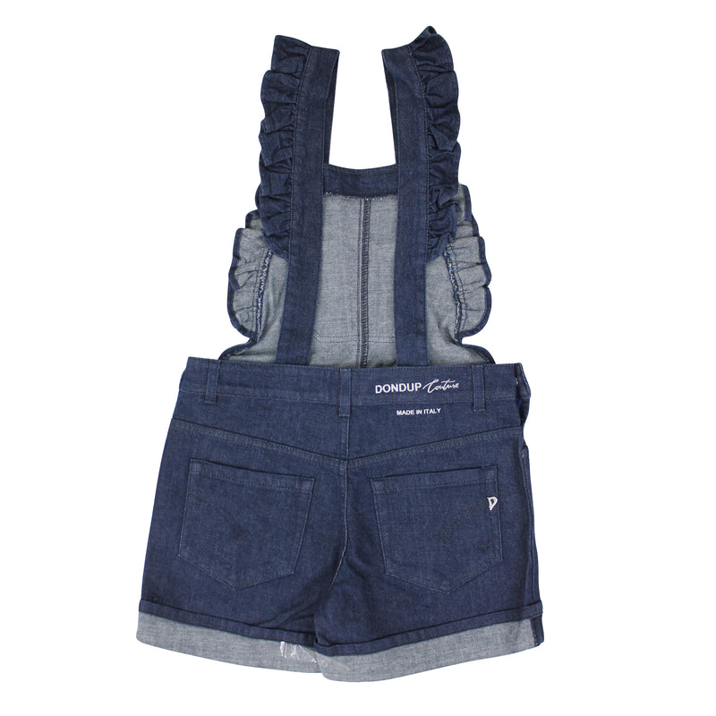 ViaMonte Shop | Dondup bambina salopette di jeans in cotone stretch