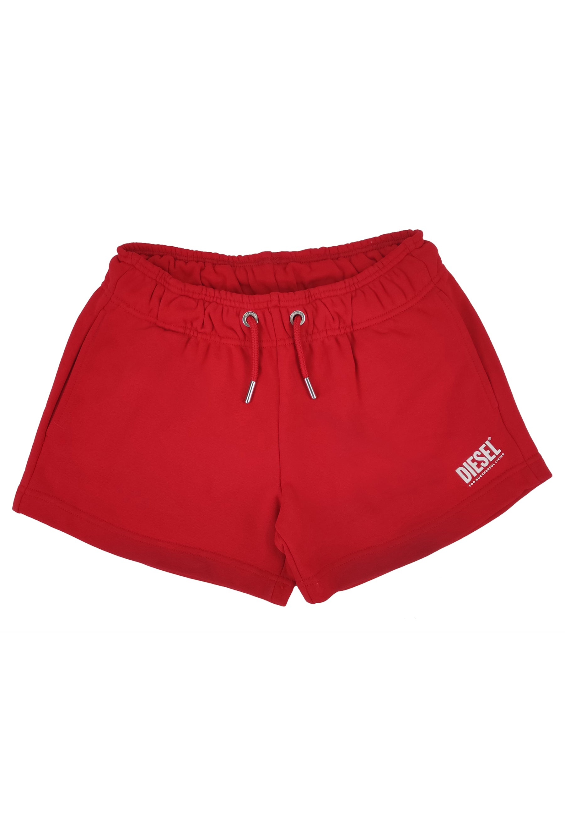 diesel kid shorts paggyl rosso bambina in cotone