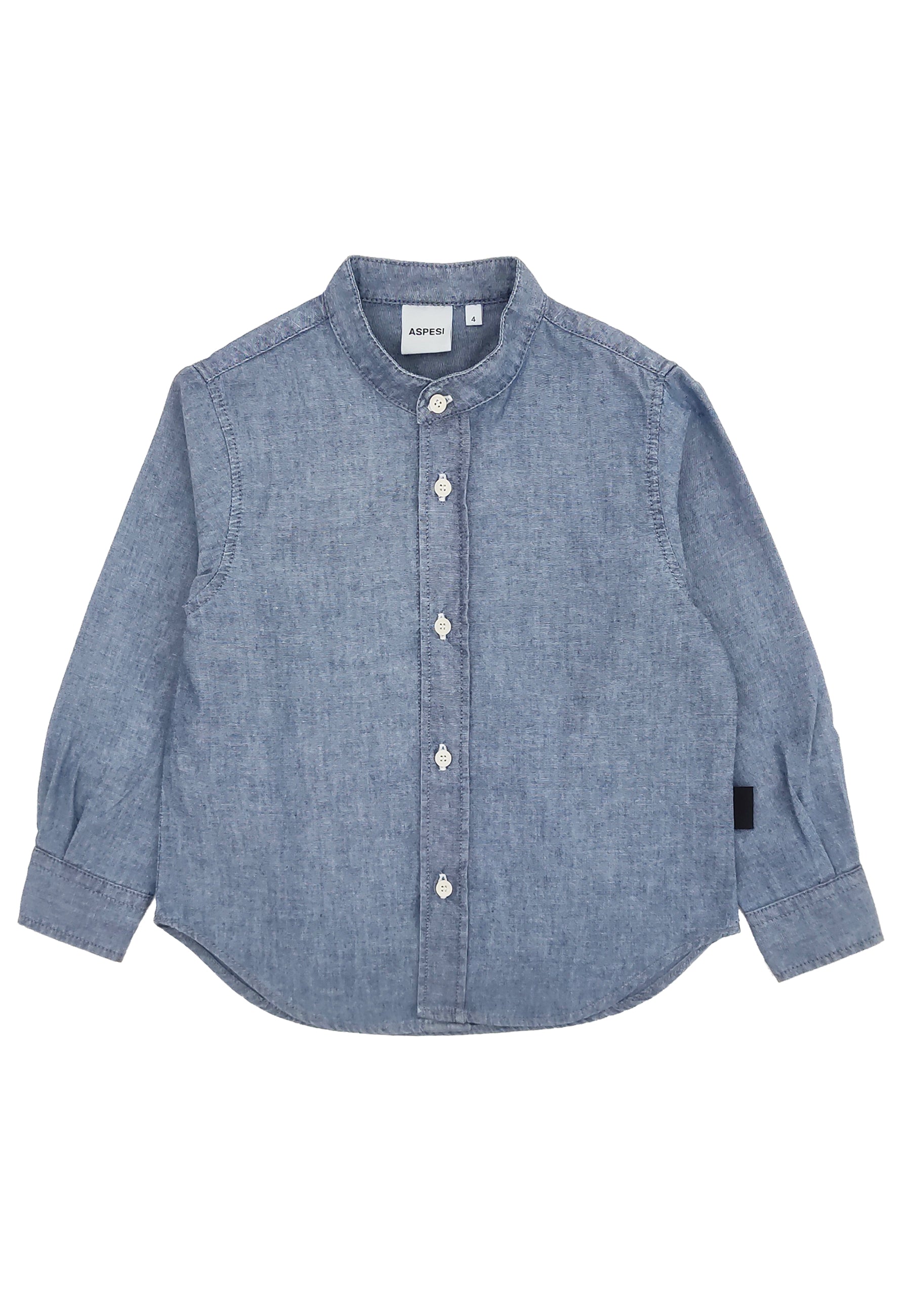 aspesi kids aspesi camicia bambino blu in denim donna