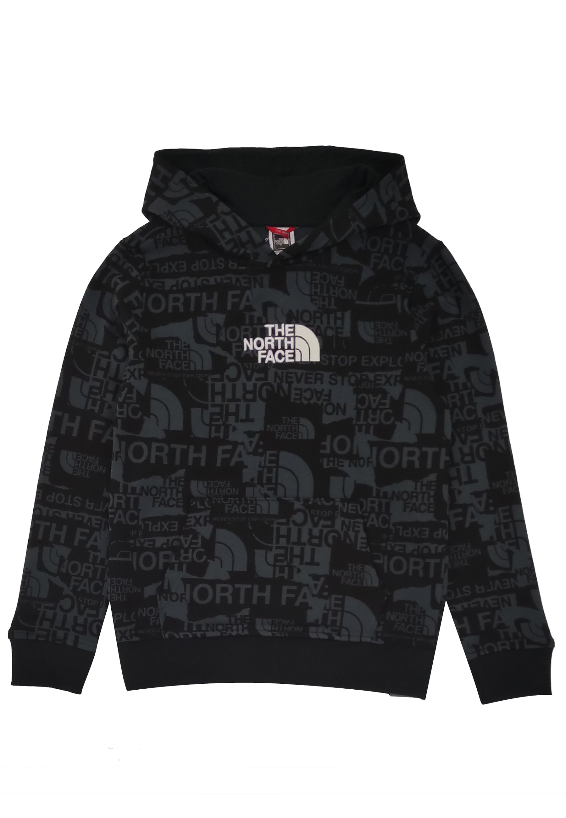 the north face kids the north face felpa nera bambino in cotone uomo