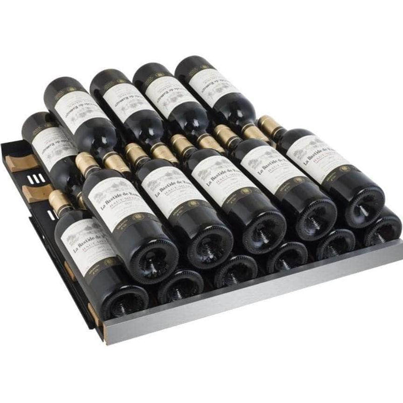 Allavino 47" Wide FlexCount II Tru-Vino 349 Bottle Three Zone Black Side-by-Side Wine Refrigerator (3Z-VSWR7772-B20) - PrimeFair