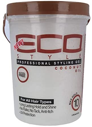 ECO Styler Professional Styling Gel, Krystal Clear 2.36 Liter / 5 Lbs