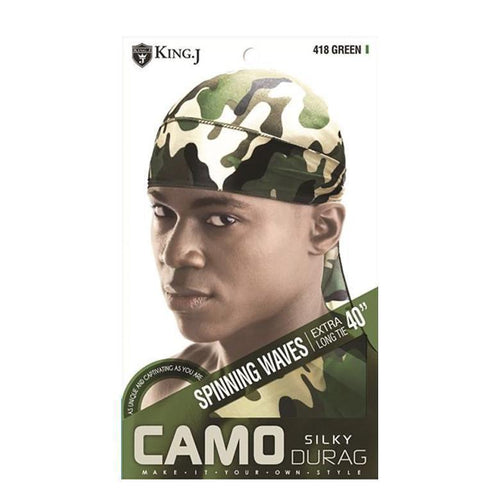 Woodland Camo Camouflage Silky Durag