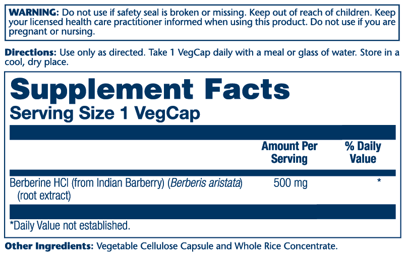 Berberine 500mg