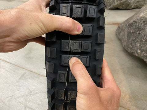Trials Tyre when the pressure is too low