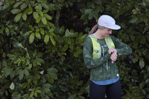 Kristy Deadman and her Garmin Watch. Kristy is part of Team Opus and the Opus Fresh Adventure Club based in Ohakune, Ruapehu Region, New Zealand