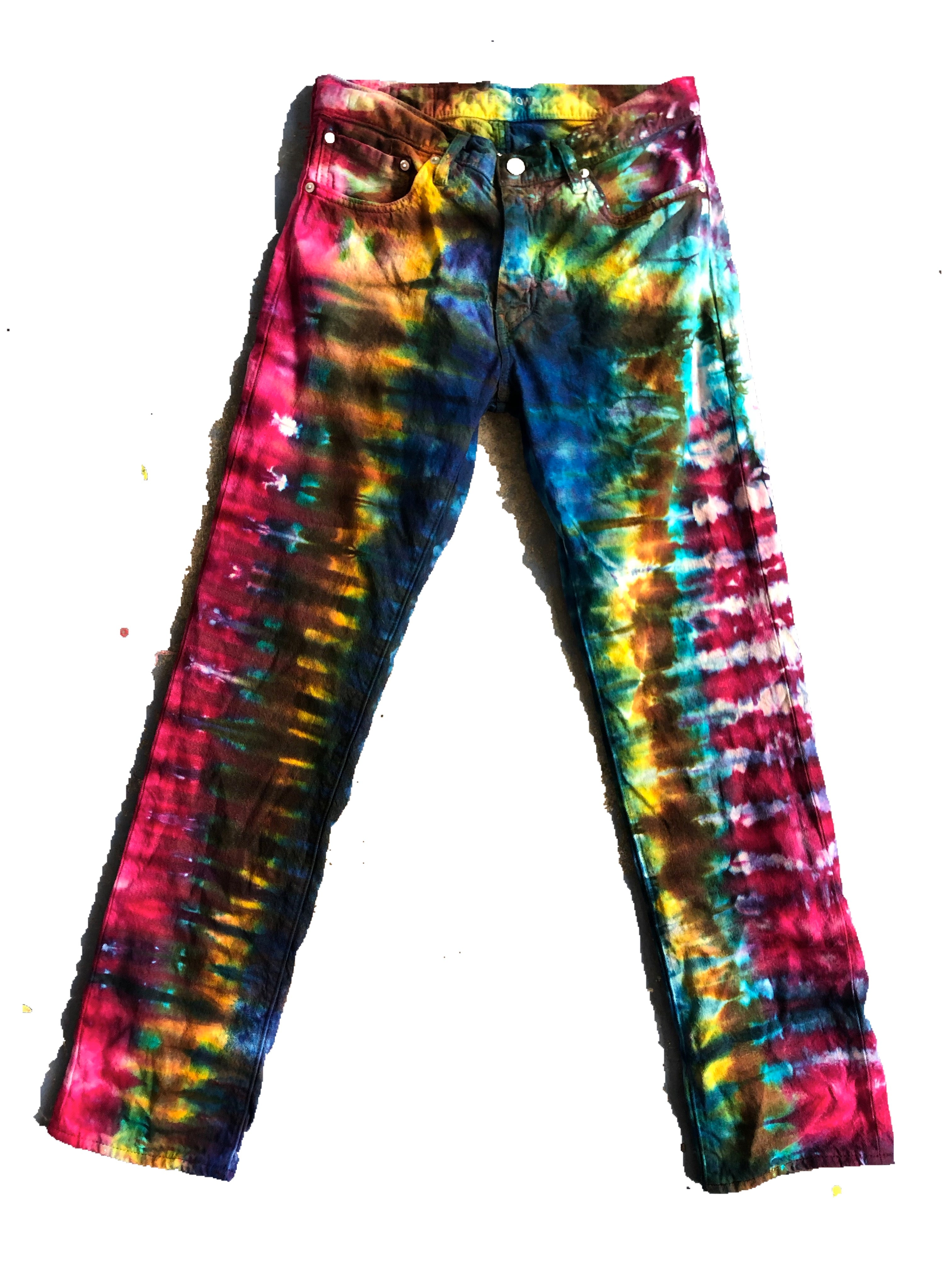 Tie Dyed Levi's Jeans