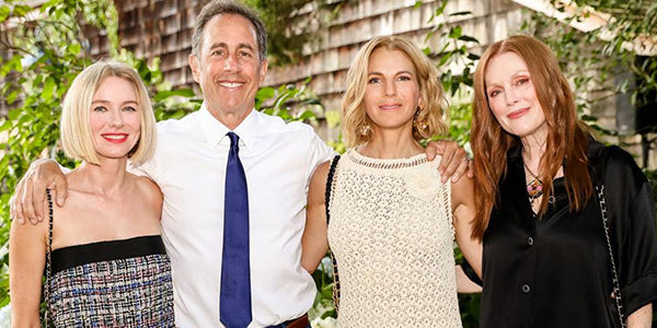Naomi Watts, Jerry Seinfeld, Jessica Seinfeld and Julianne Moore at the Good+ Foundation's Night of Comedy August 2022