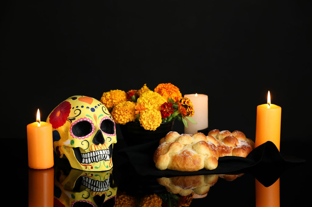 sustainable candles for day of the dead
