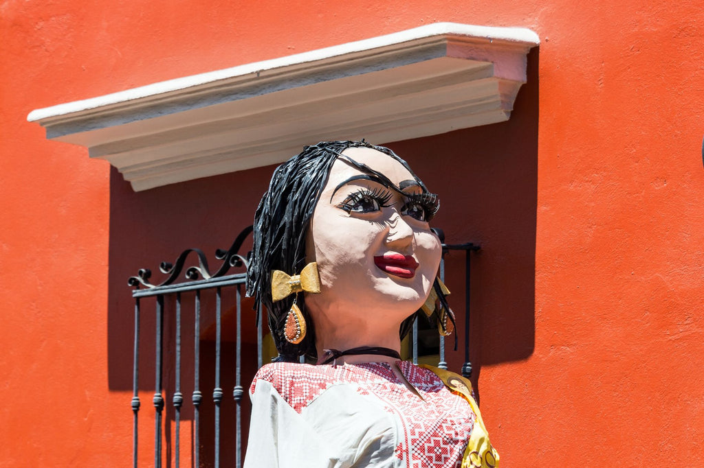 day of the dead paper mache mask