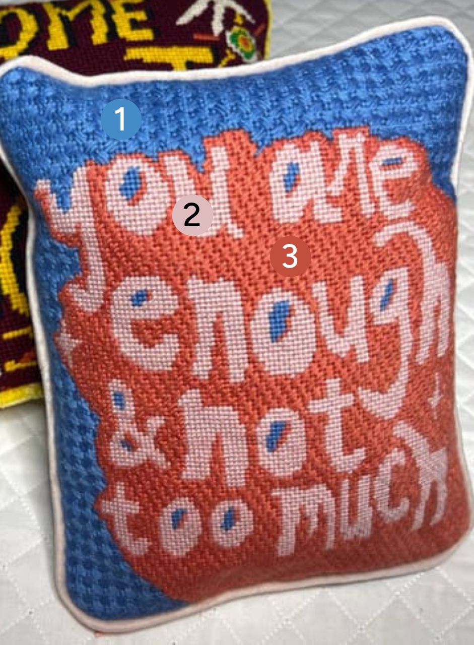you are enough needlepoint stitch guide version 2