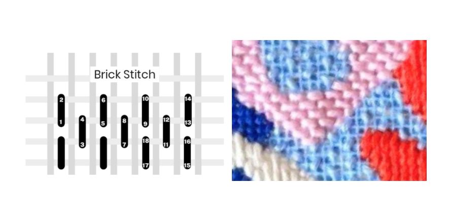 Needlepoint Brick Stitch