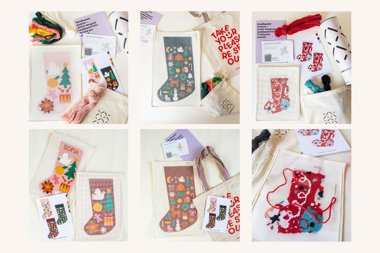 Stitch A Custom Designed Needlepoint Stocking Kit! - NeedlePoint