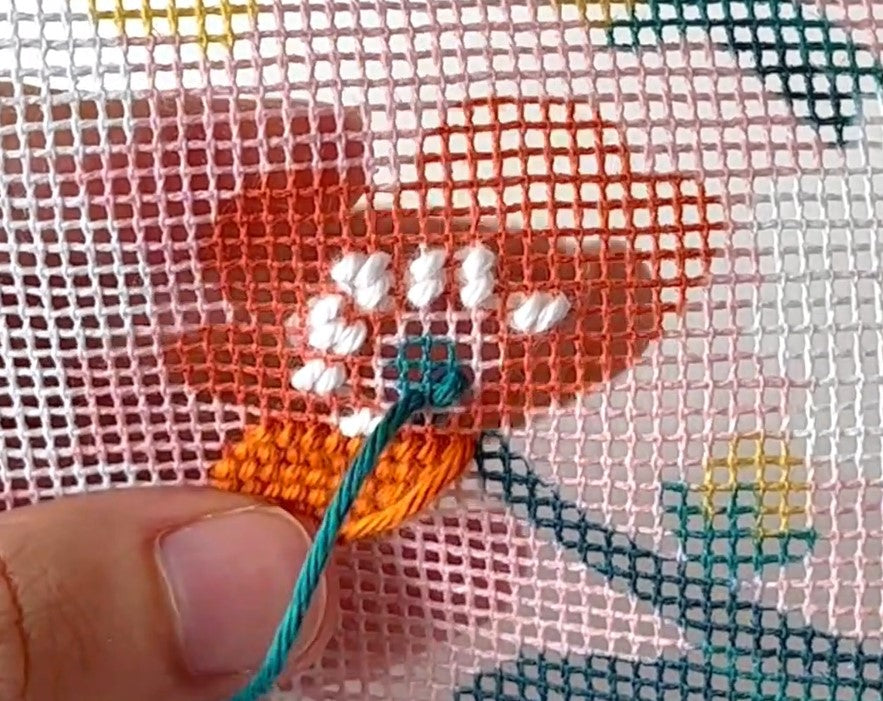 How to stitch needlepoint intersections_6