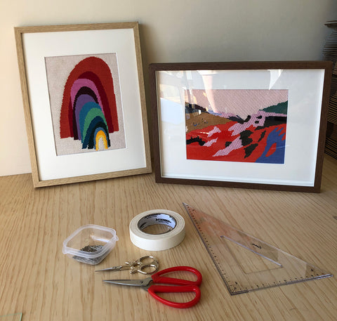 how to needlepoint framing tools