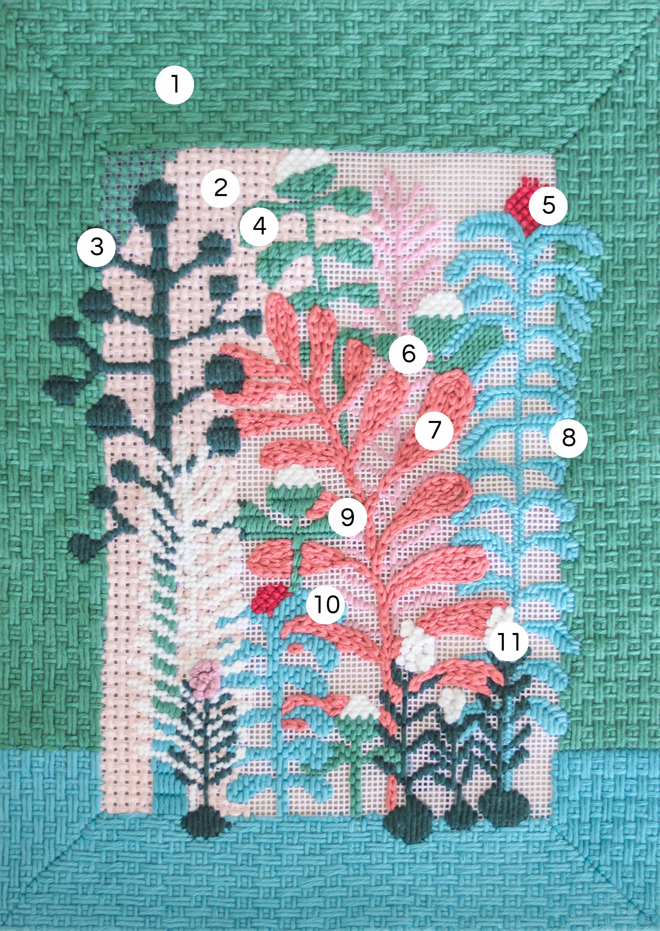 Flower Bouquet 5 Cross Stitch Pattern PDF Nature Cross 