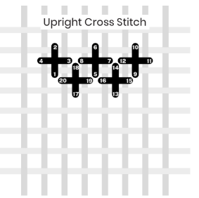 upright cross stitch