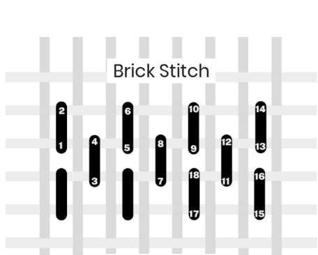 brick stitch variation