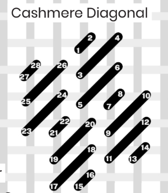 cashmere diagonal stitch