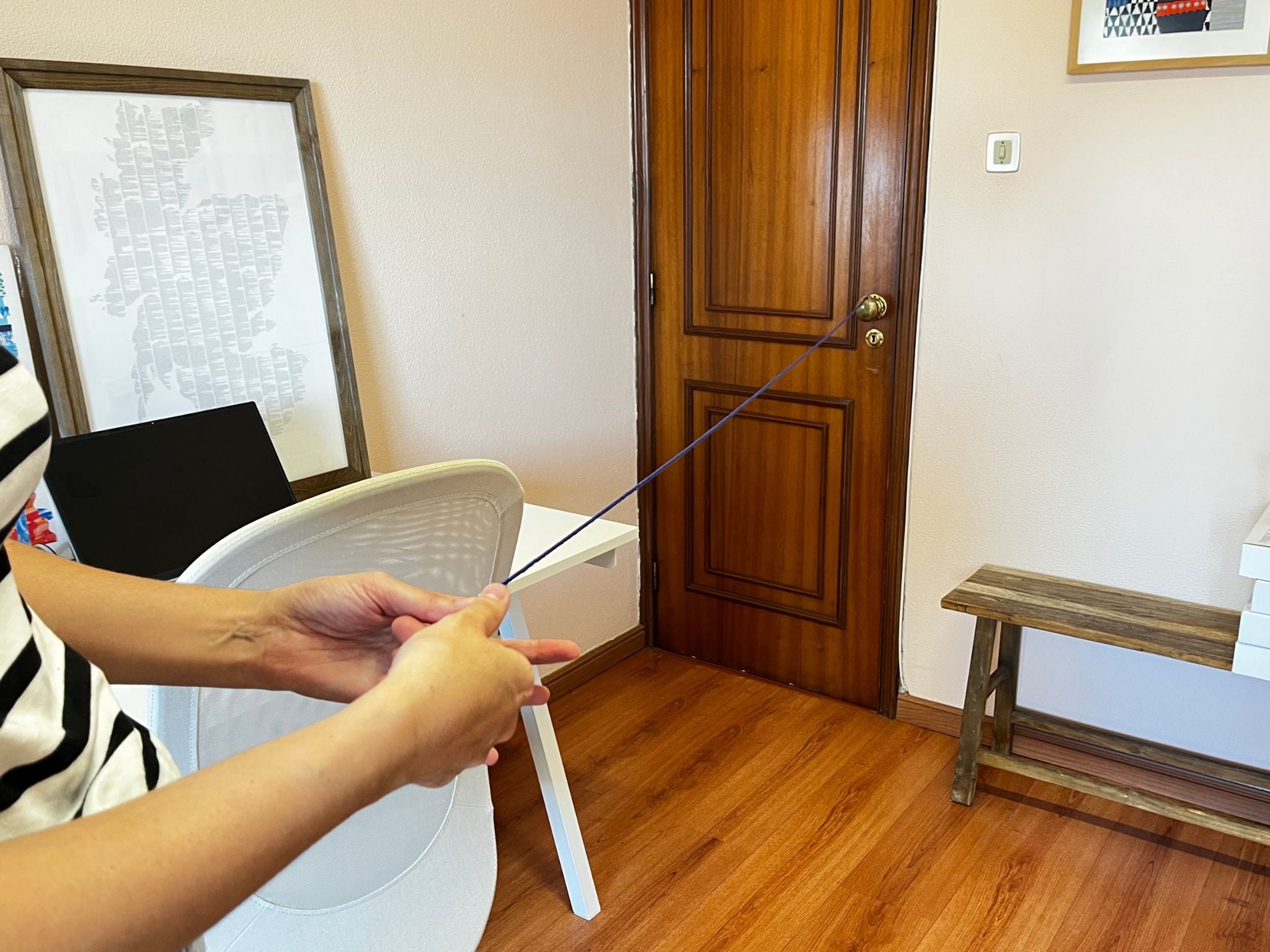 diy cording doorknob technique