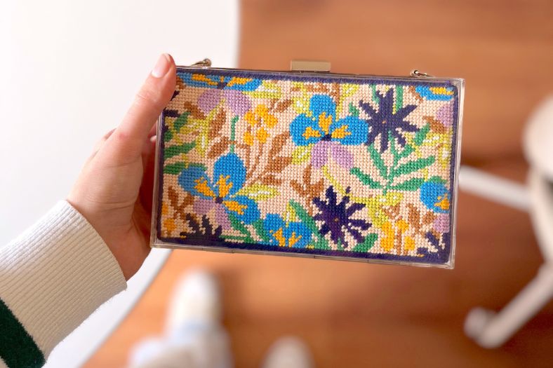 pansy parade clutch