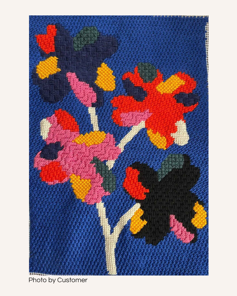 SALE! Blue Flower Passport Case Needlepoint Canvas – Jenny Henry Designs