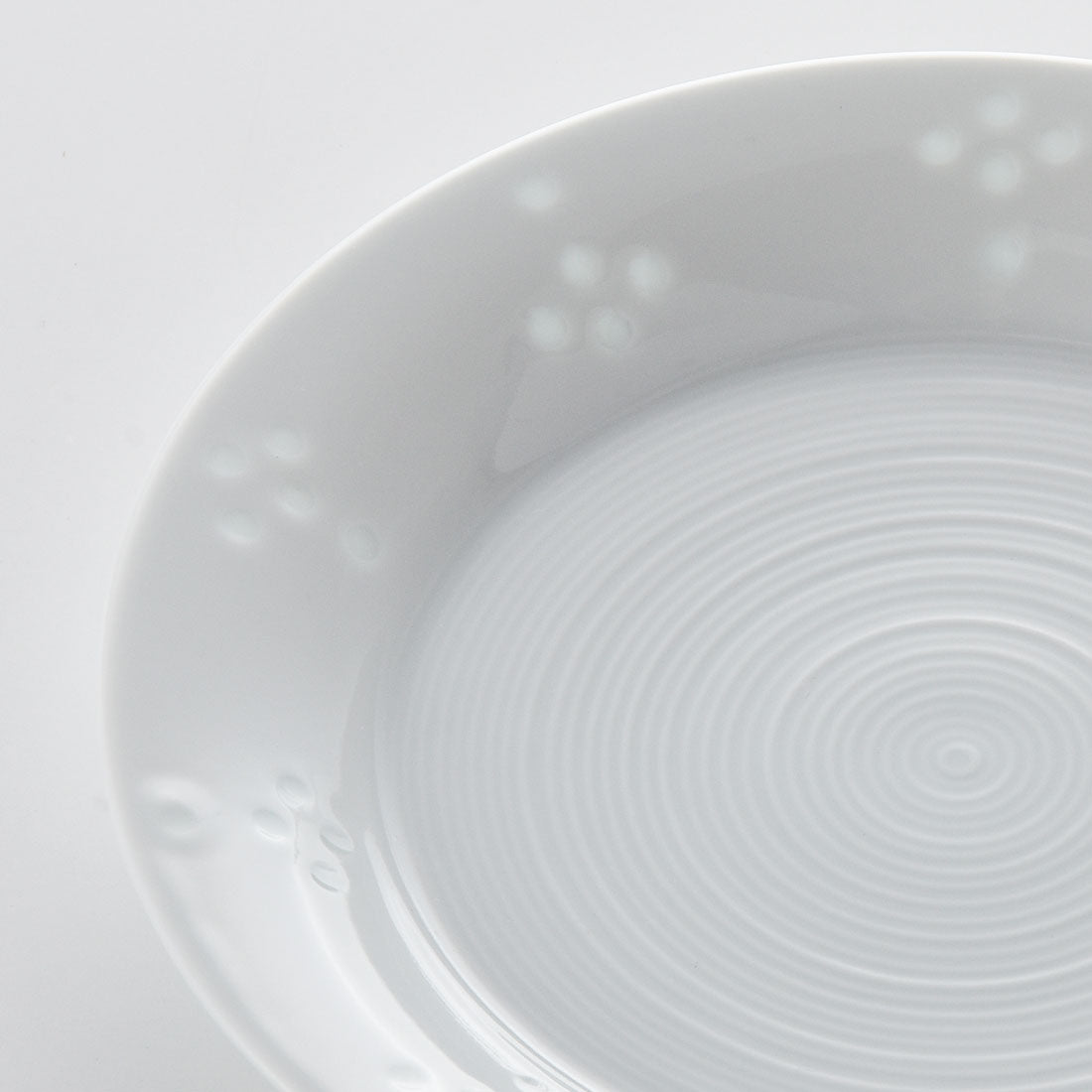 【4枚セット】白山陶器 ほたる星華 丸皿 19cm