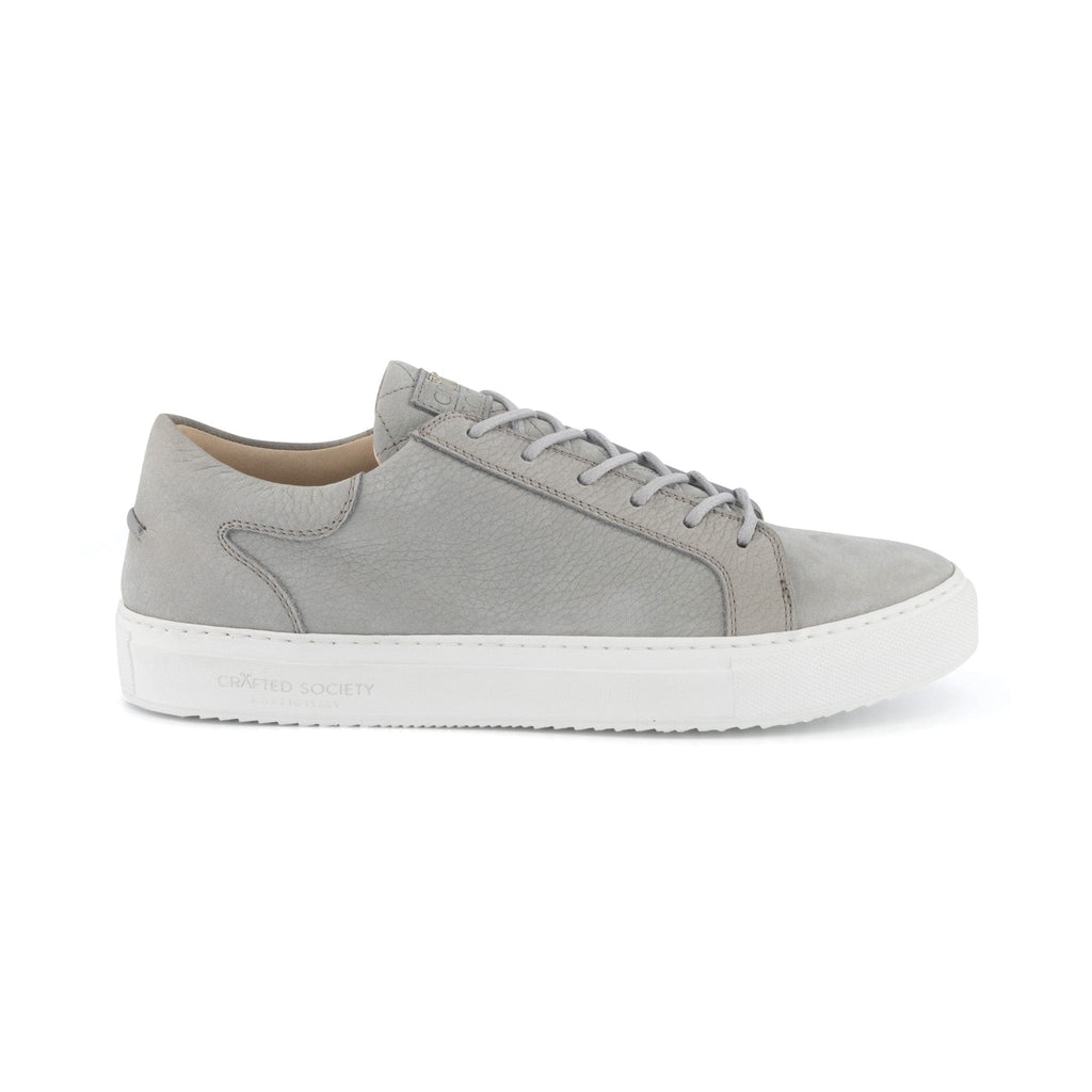 Mario Low Refined Light Grey | Nubuck | Luxury Sneaker – Crafted Society