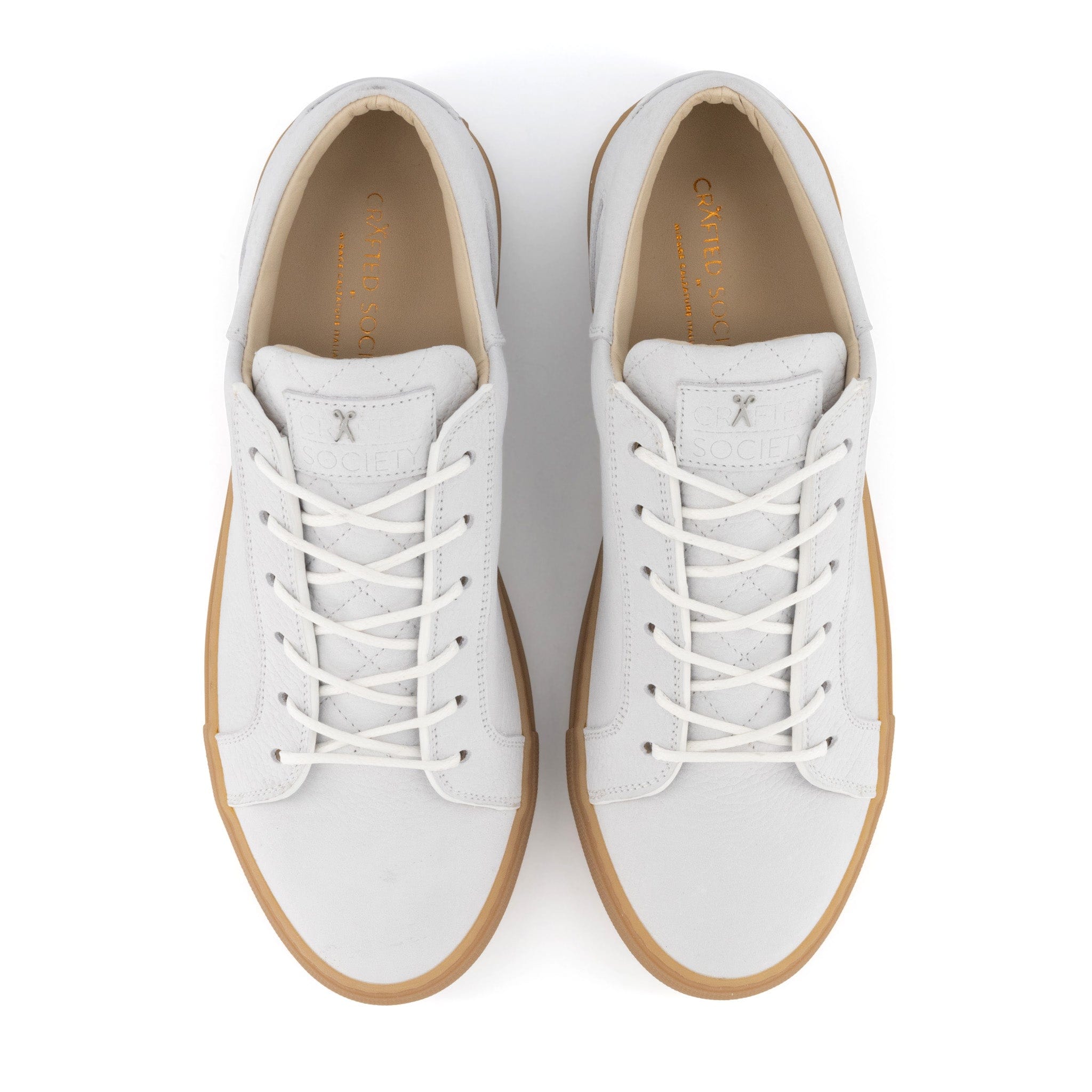 Mario Low Refined White | Nubuck | Luxury Sneaker – Crafted Society