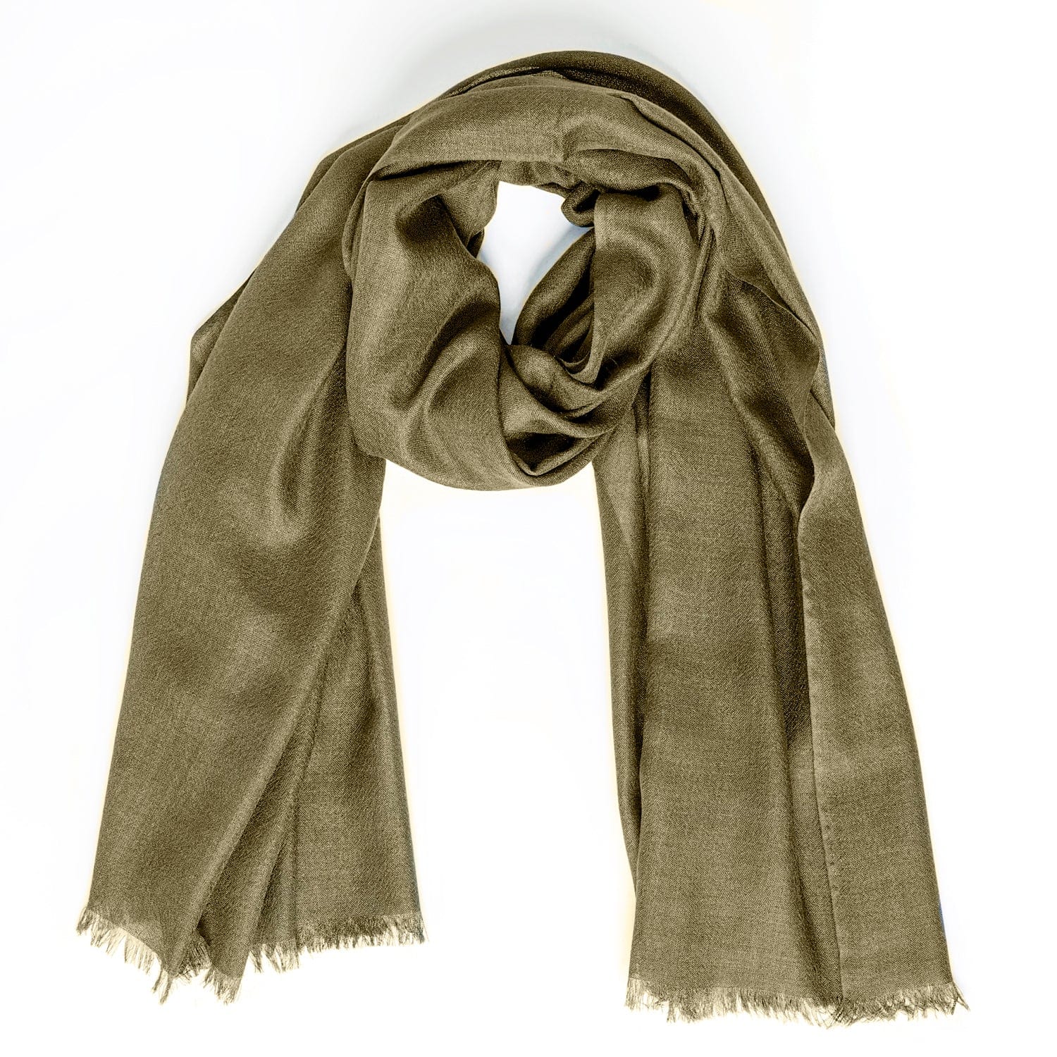 Roberta Scarf Light Olive | Cashmere & Silk | Luxury Italian Scarf ...