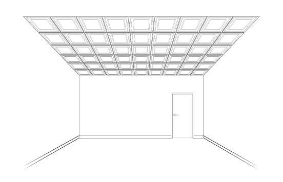 Ceilingconnex Direct Mount Ceiling Grid And Ceiling Tiles